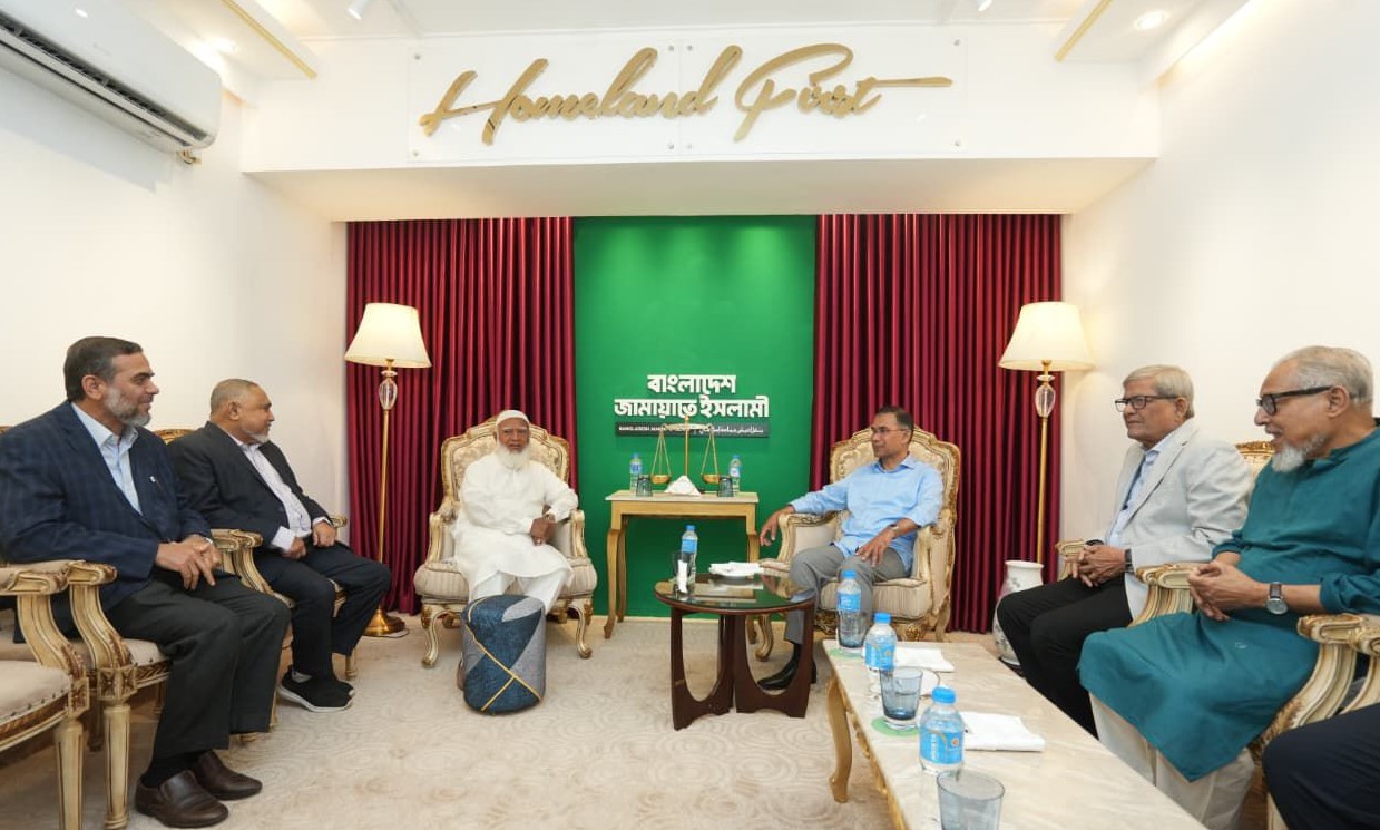 জামায়াত আমিরের বাসায় তারেক রহমান