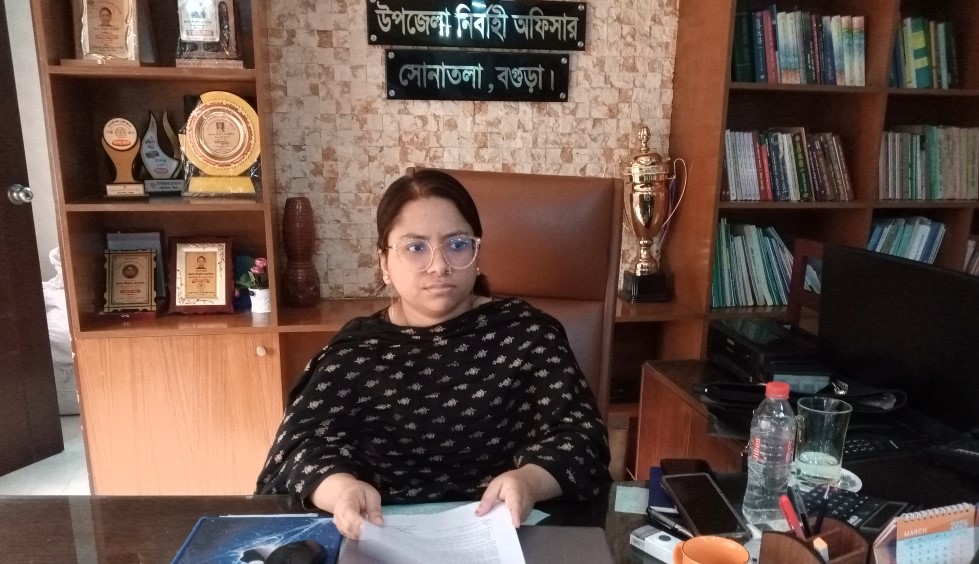 ইউএনও’র অনন্য উদ্যোগে স্বস্তিতে সোনাতলার মানুষ