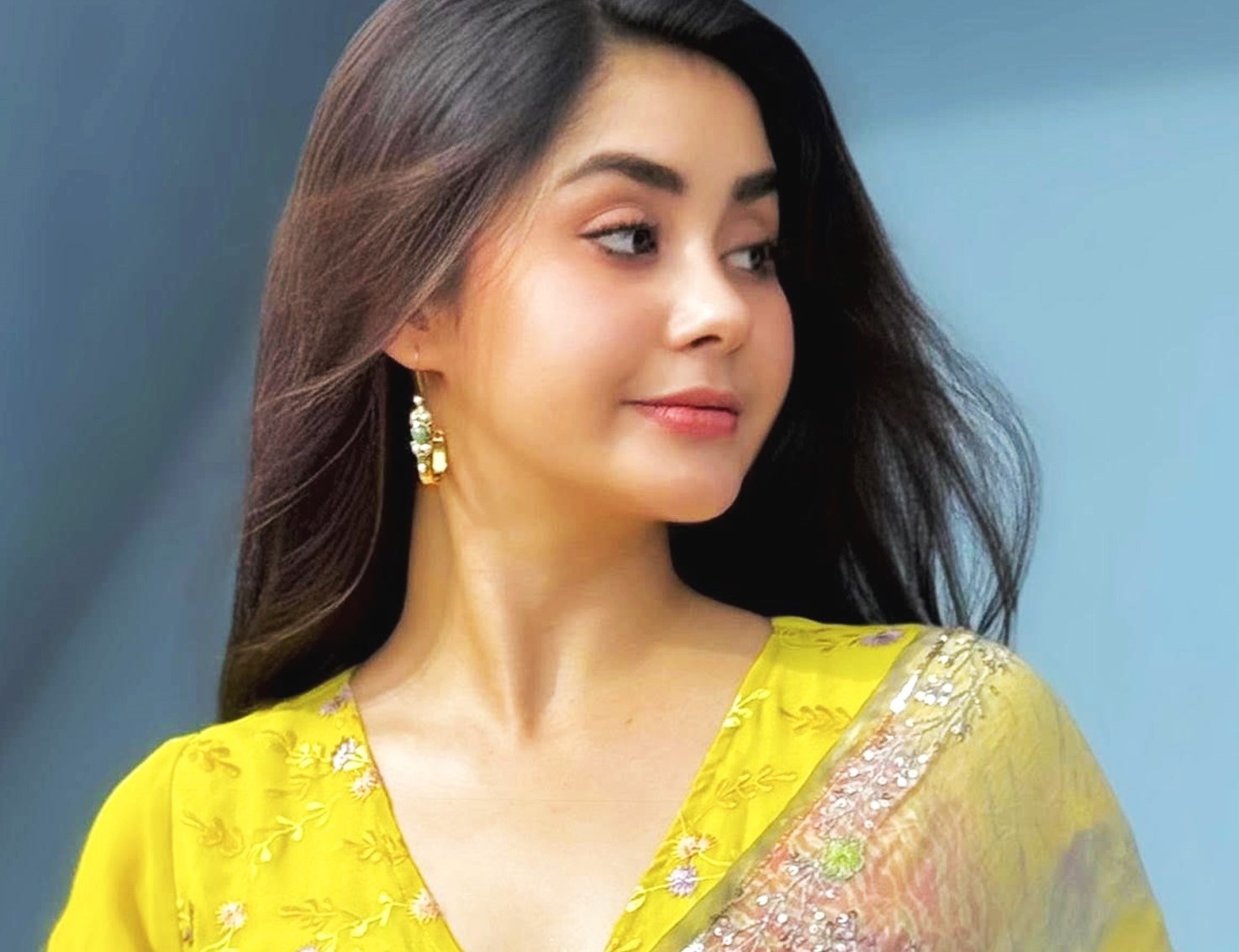 এবার শাড়িতে রাঙিয়ে দিলেন রোজা আহমেদ