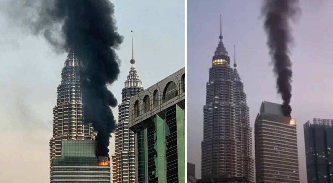 কুয়ালালামপুরে পেট্রোনাস টাওয়ারে ভয়াবহ অগ্নিকাণ্ড