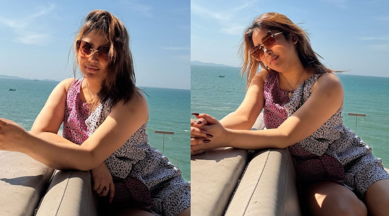 থাইল্যান্ড ভ্রমণে আশনা হাবিব ভাবনার স্টানিং লুক