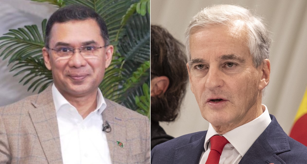 তারেক রহমানকে অভিনন্দন জানালেন নরওয়ের প্রধানমন্ত্রী