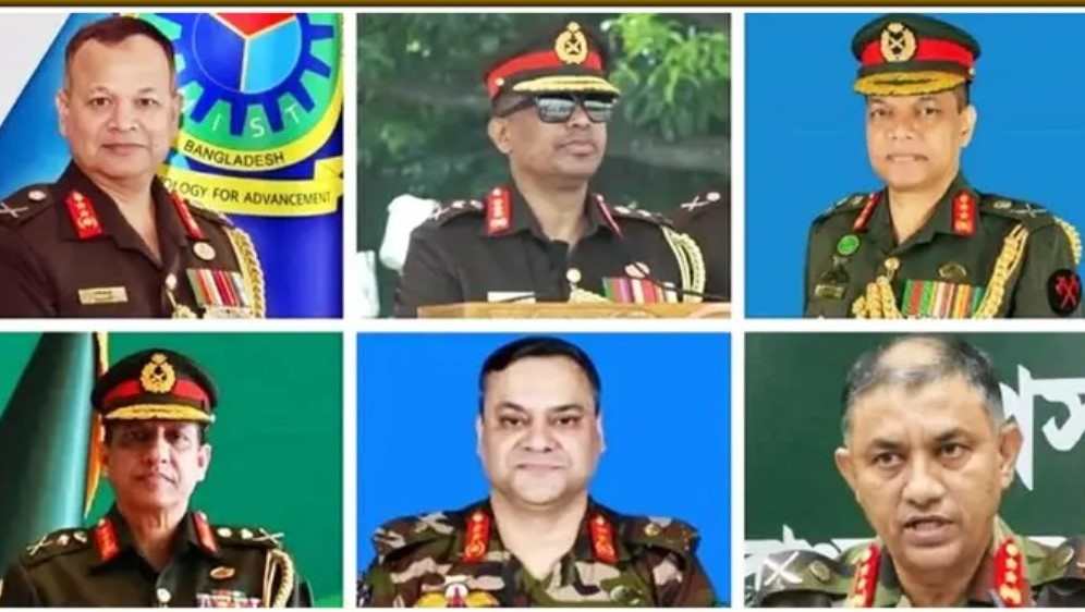 সেনাবাহিনীর আরো ৬ পদে রদবদল