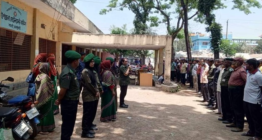 কালাইয়ে উপজেলা নির্বাচন উপলক্ষে আনসার ও ভিডিপি বাছাই