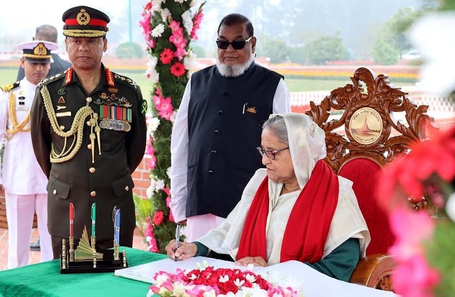 বাংলাদেশের অগ্রযাত্রা অব্যাহত রাখার অঙ্গীকার প্রধানমন্ত্রীর