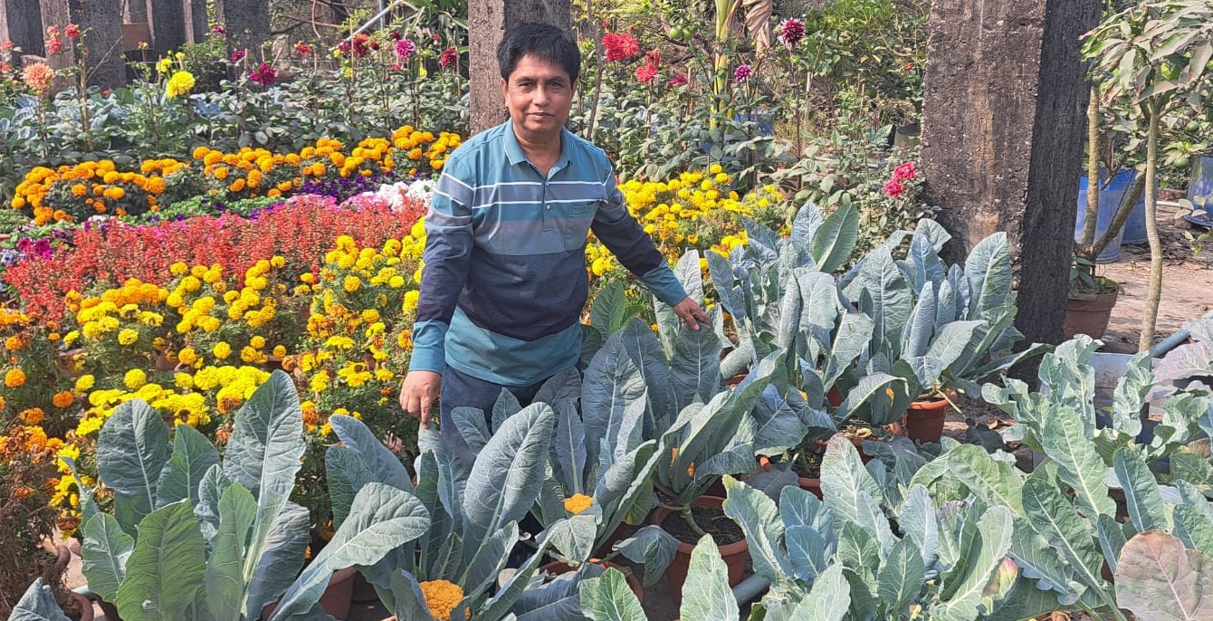 শহর ছেড়ে গ্রামে দর্শনীয় ছাদ বাগান