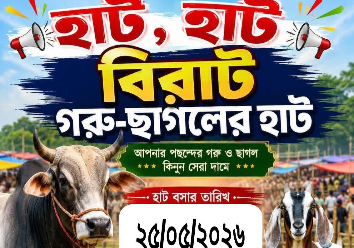 বাঞ্ছারামপুরে পশুর হাটের ইজারা বাতিল করতে ডিসিকে লিগ্যাল নোটিশ