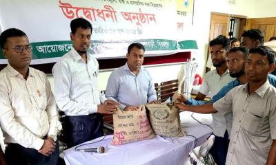ফুলবাড়ীতে তিন হাজার কৃষক পেলেন প্রণোদনার বীজ ও সার