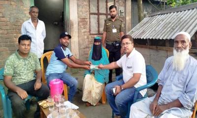 ইটনার সেই মনু মিয়ার স্ত্রীর পাশে ইউএনও-প্রবাসী