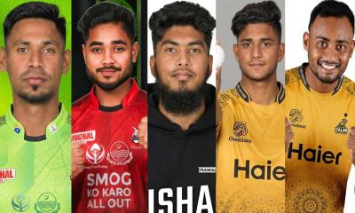 পিএসএল খেলার ছাড়পত্র পেলেন মুস্তাফিজ-শরিফুলরা