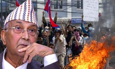 বিক্ষোভের মুখে নেপালের প্রধানমন্ত্রীর পদত্যাগ
