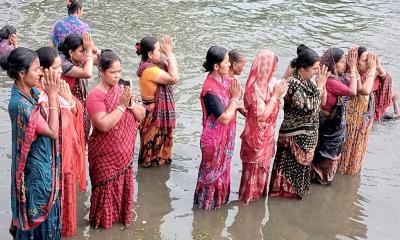 সোনাতলায় সনাতন ধর্মাবলম্বীদের পূণ্যস্নান উৎসব পালিত