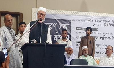 আল্লাহর রহমতে শেখ হাসিনার পতন হয়েছে: কাদের সিদ্দিকী