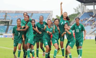 মিয়ানমারকে  হারাল বাংলাদেশ