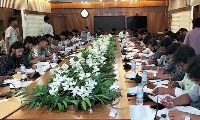 গাইবান্ধায় ফ্রিল্যান্সিং প্রশিক্ষণে প্রার্থীদের পরীক্ষা অনুষ্ঠিত