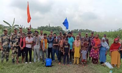 মুজিবনগর সীমান্ত দিয়ে ১৭ বাংলাদেশিকে হস্তান্তর করল বিএসএফ
