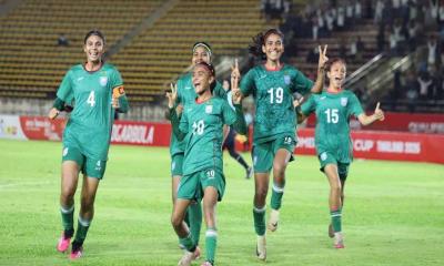 সাগরিকার জোড়া গোল, লাওসের বিপক্ষে বাংলাদেশের জয়