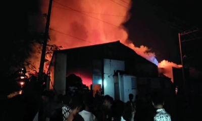 গাজীপুরে ঝুটের গুদামে আগুন