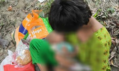 নান্দাইলে মানসিক ভারসাম্যহীন নারীর কোলে নবজাতক