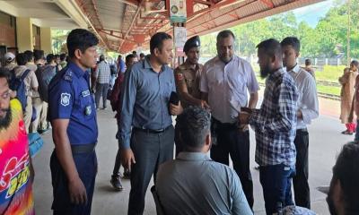 রেলওয়ের যাত্রীসেবায় শ্রীমঙ্গলে অনিয়ম প্রতিরোধে অভিযান