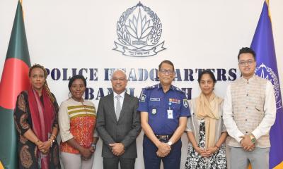 আইজিপির সঙ্গে কমনওয়েলথ প্রতিনিধিদলের সাক্ষাৎ