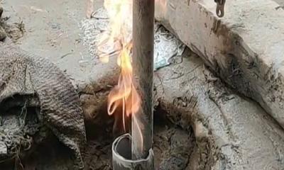বোরহানউদ্দিনে নলকূপ খনন করলেই বেরিয়ে আসছে গ্যাস