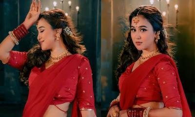 মুগ্ধতা ছড়াল চমকের ‘চুড়ি ছাম ছাম’ লুক