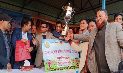 লালমনিরহাটে আন্তঃ কলেজ ফুটবল টুর্ণামেন্টের ফাইনাল খেলা অনুষ্ঠিত