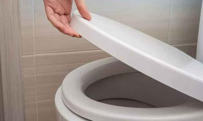 ফ্লাশের সময় কমোডের ঢাকনা তুলে রাখা উচিত নাকি নামিয়ে