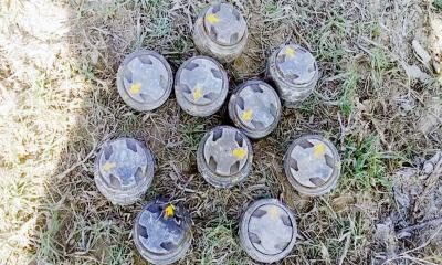 টেকনাফে পরিত্যক্ত অবস্থায় মিলল স্থলমাইনের ১০ প্রেশার প্লেট