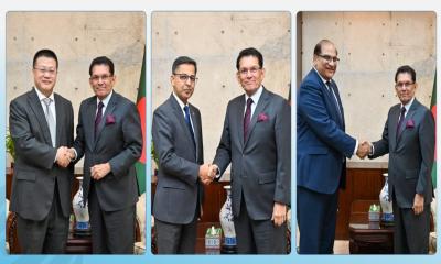 পররাষ্ট্রমন্ত্রীর সঙ্গে চীন, ভারত ও পাকিস্তানের দূতদের সাক্ষাৎ