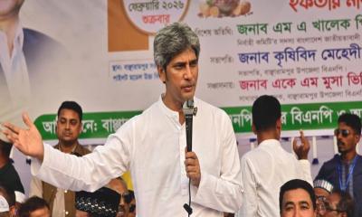 মেঘনা সেতু নির্মাণ সরকারের শীর্ষ অগ্রাধিকার: জোনায়েদ সাকি