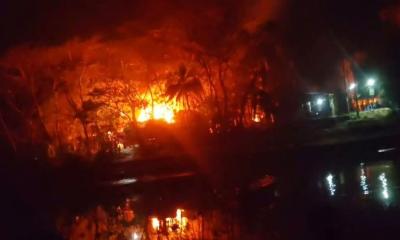 মাদারীপুরে ৪০ বাড়িতে ভাঙচুর-লুটপাট-অগ্নিসংযোগ