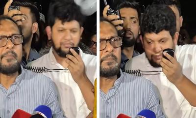 উপদেষ্টা মাহফুজের মাথায় জবি শিক্ষার্থীদের বোতল নিক্ষেপ