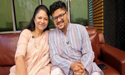 টেলিভিশনে প্রথমবার মায়ের সঙ্গে নুহাশ হুমায়ূন