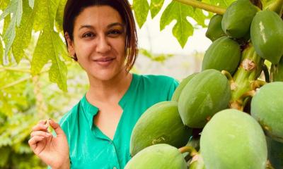 পেঁপে বাগানে জয়া আহসান, লিখলেন সুখের কথা