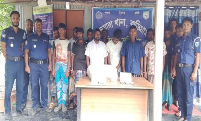 চিলমারীতে জুয়ার আসর থেকে ইউপি সদস্যসহ ১৪ জন আটক