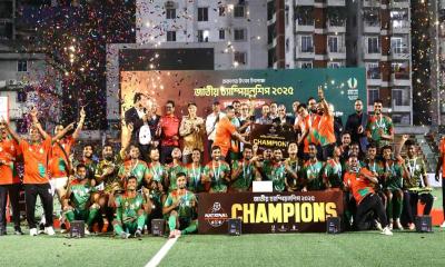 নাটকীয় ফাইনালে দিনাজপুর চ্যাম্পিয়ন