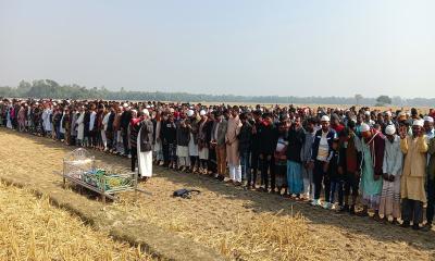 সাজিদের জানাজায় হাজারো মানুষের ঢল, দাফন সম্পন্ন