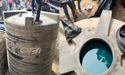 সিংড়ায় মাটি খুঁড়ে মিলল ১০ হাজার লিটার জ্বালানি তেল