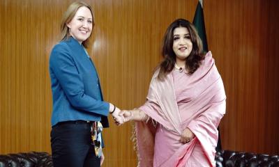 শামা ওবায়েদের সাথে অস্ট্রেলিয়ার হাই কমিশনারের সাক্ষাৎ