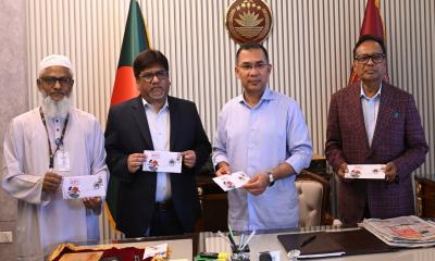 স্বাধীনতা দিবস উপলক্ষ্যে স্মারক ডাকটিকিট উন্মোচন